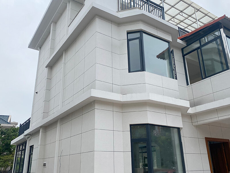 碧桂园别墅外墙板岩外墙侧面展示
