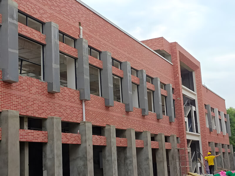 四川大学望江校区外墙侧面展示